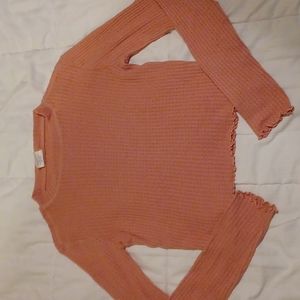 Long sleeve half shirt/sweater